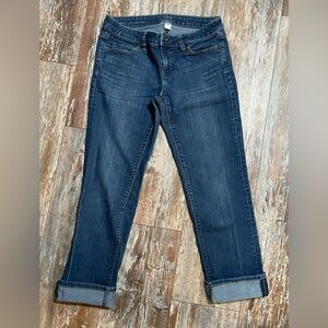 Women’s Loft Dark Blue Cropped Jeans